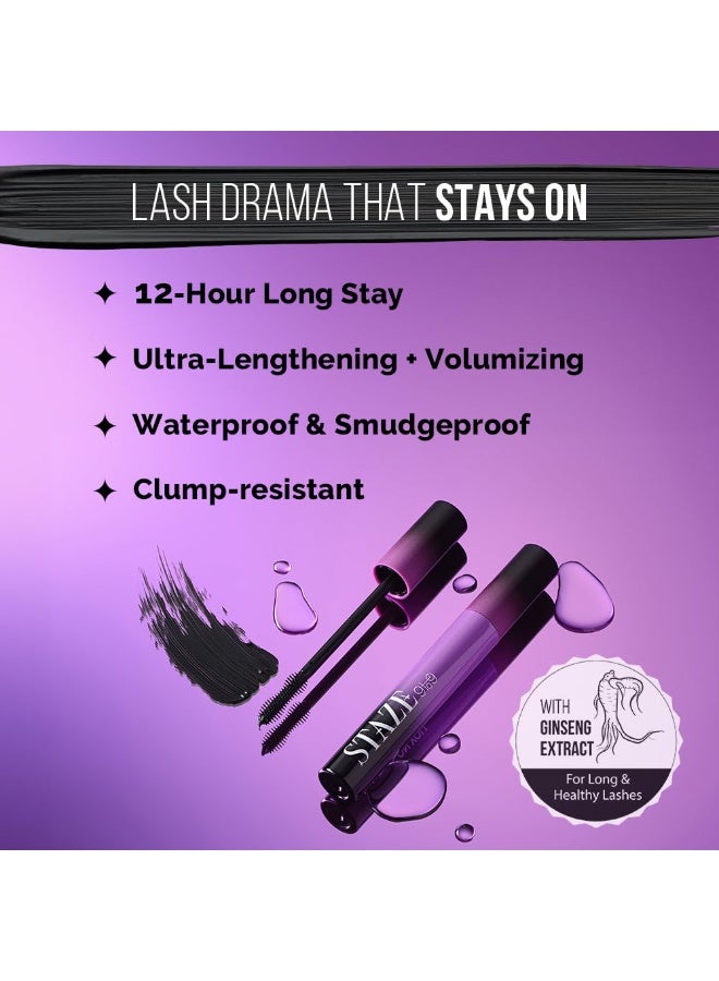 Staze 9to9 All Eyes on You Tubing Mascara | High Impact Volumizing mascara | Clump-resistant, easy to remove | Smudgeproof & Waterproof | Intense Black Color | 5ml - Image 2